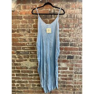 Kiwi & Punch Soft Blue Romper Jumpsuit Women’s Size Small NEW WITH TAGS